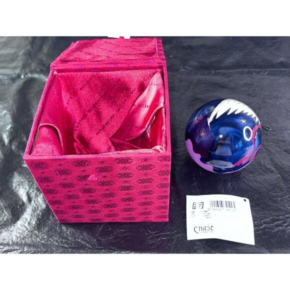 Hand-Painted Glass Angel Ball Christmas Ornament In Satin-Lined Box - Picture 2 of 7